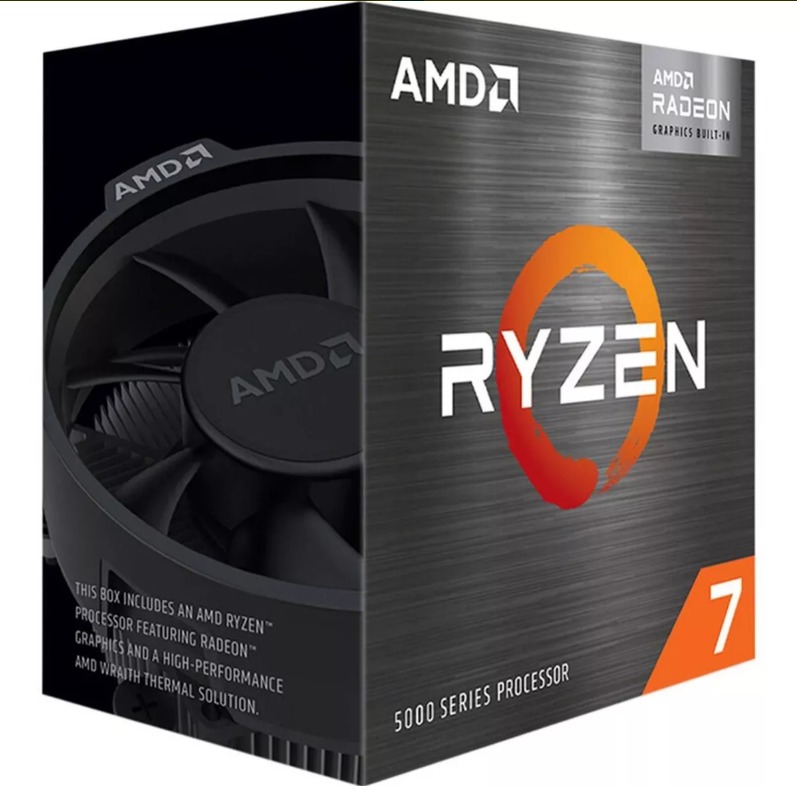 Procesadores  RYZEN 7 5700G 8C 3.8GHZ 4.6GHZ 20MB CACHE CON VGA AM4 (100-100000263BOX)