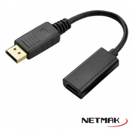 NETMAK ADAPTADOR DISPLAY PORT (M) A HDMI (H) (NM-C102)