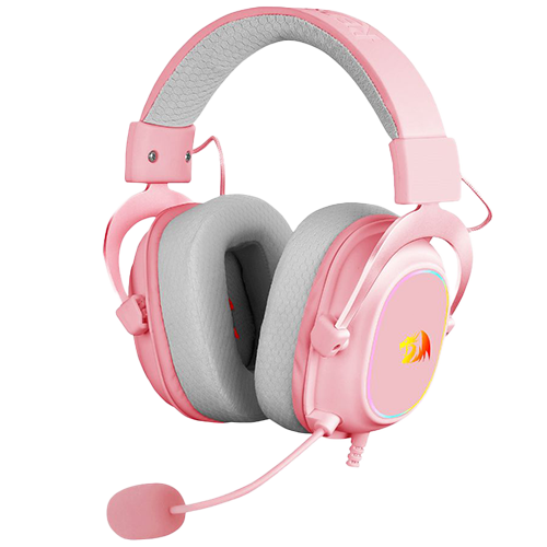 Auricular REDRAGON ZEUS X USB WIRE CONNECTION RGB PINK (H510P-RGB) (6950376708656)