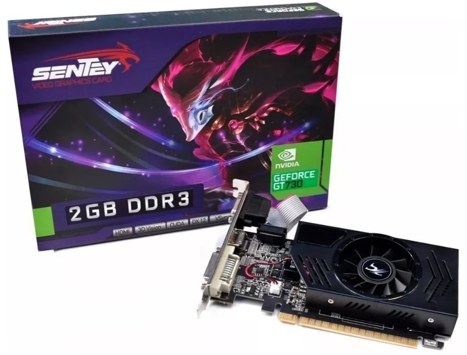 PLACA DE VIDEO SENTEY NVIDIA GEFORCE GT 730 2GB DDR3 (GT730 2GB GDDR3)