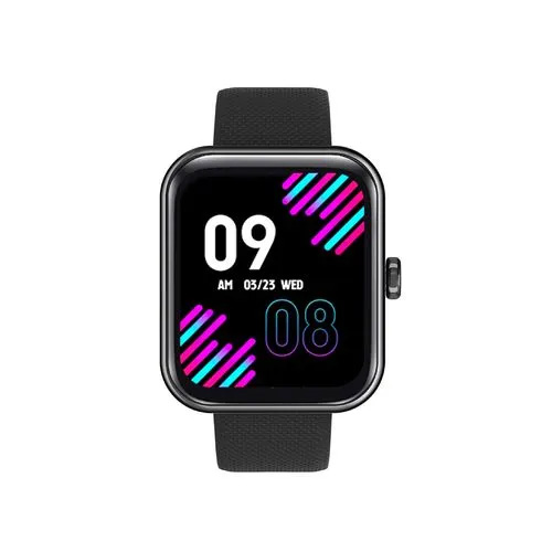 HAXLY SMART WATCH KUBE PRO NEGRO MAYA DE GOMA NEGRA (HX-SWKUBEPRO-BK) (7730971770246)