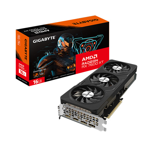 PLACA DE VIDEO GIGABYTE RADEON GAMING RX 7600 XT 16GB GDDR6 OC EDITION WINDFORCE (GV-R76XTGAMING OC-16GD)