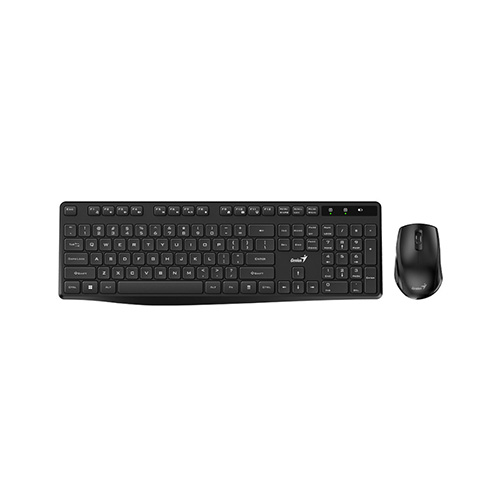 TECLADO Y MOUSE GENIUS SILENT KEYBOARD WIRELESS BLACK (KM-8206S BLACK)