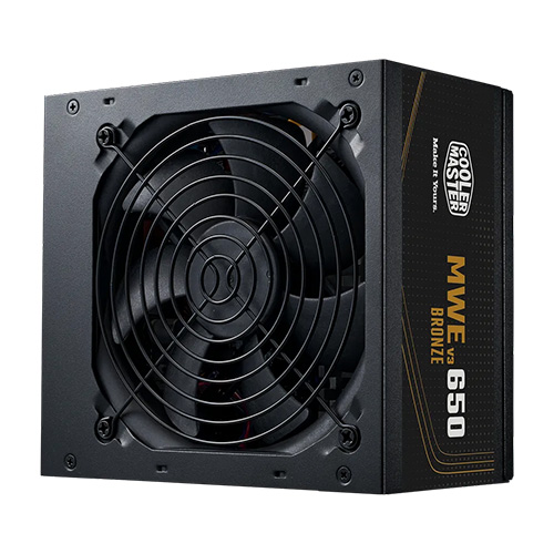 FUENTE 650W COOLER MASTER 80+ BRONZE MWE V3 (MPE-6501-ACAAW-3BAR)